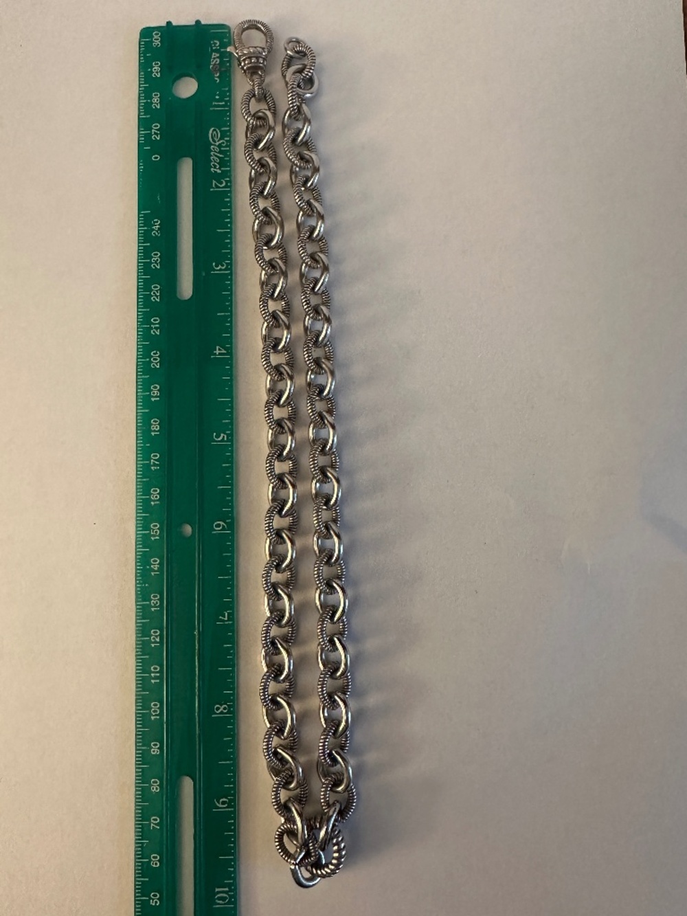 Judith Ripka 925 Sterling Silver Heavy Rolo Link Chain Necklace - Picture 6 of 6